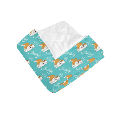 Bulldogs Pattern Print Design 05 Premium Quilt