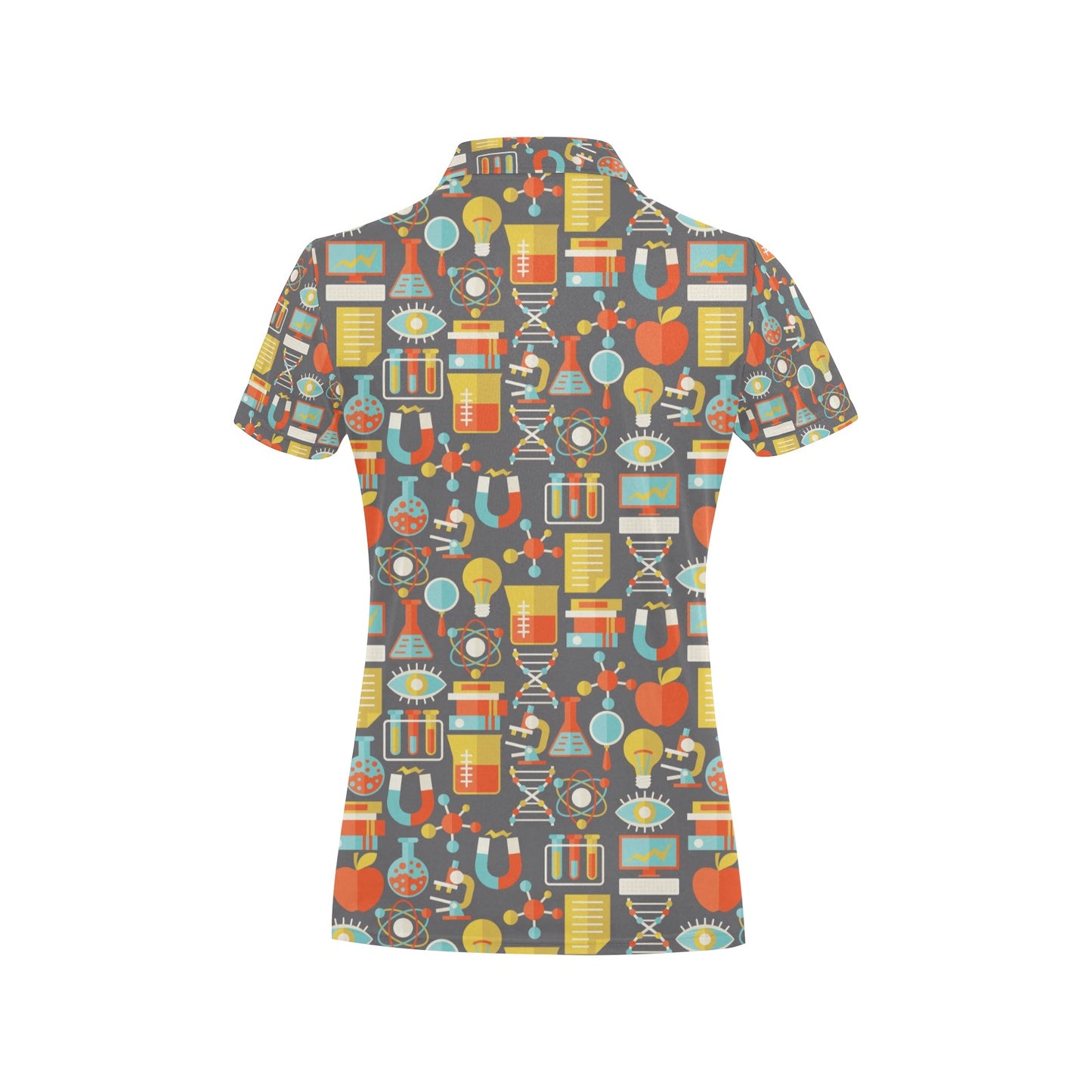 Science Print Design LKS302 Women's Polo Shirt