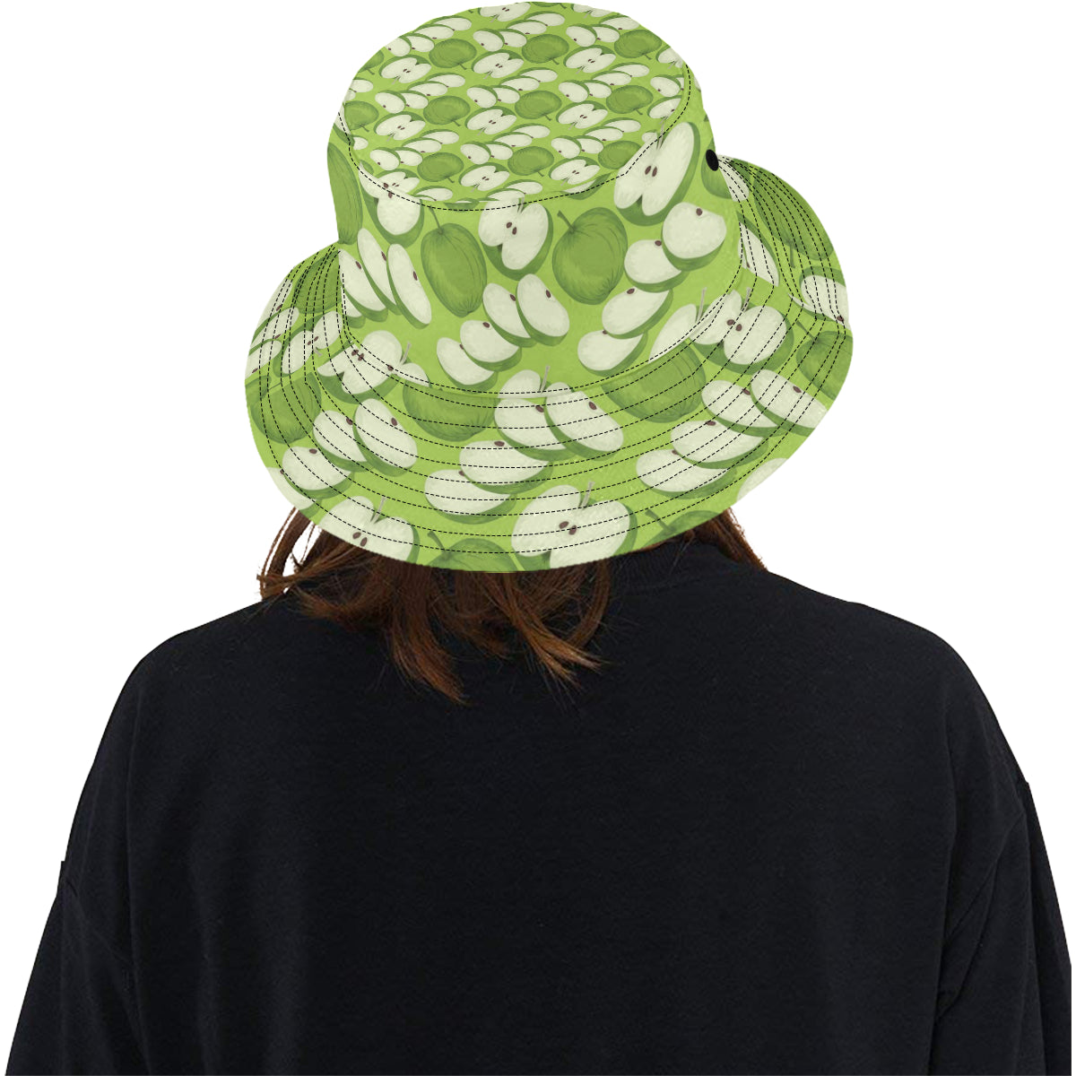 Apple Pattern Print Design AP010 Unisex Bucket Hat