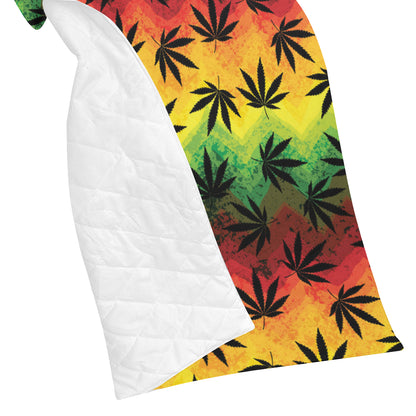 Rasta Pattern Print Design A02 Premium Quilt