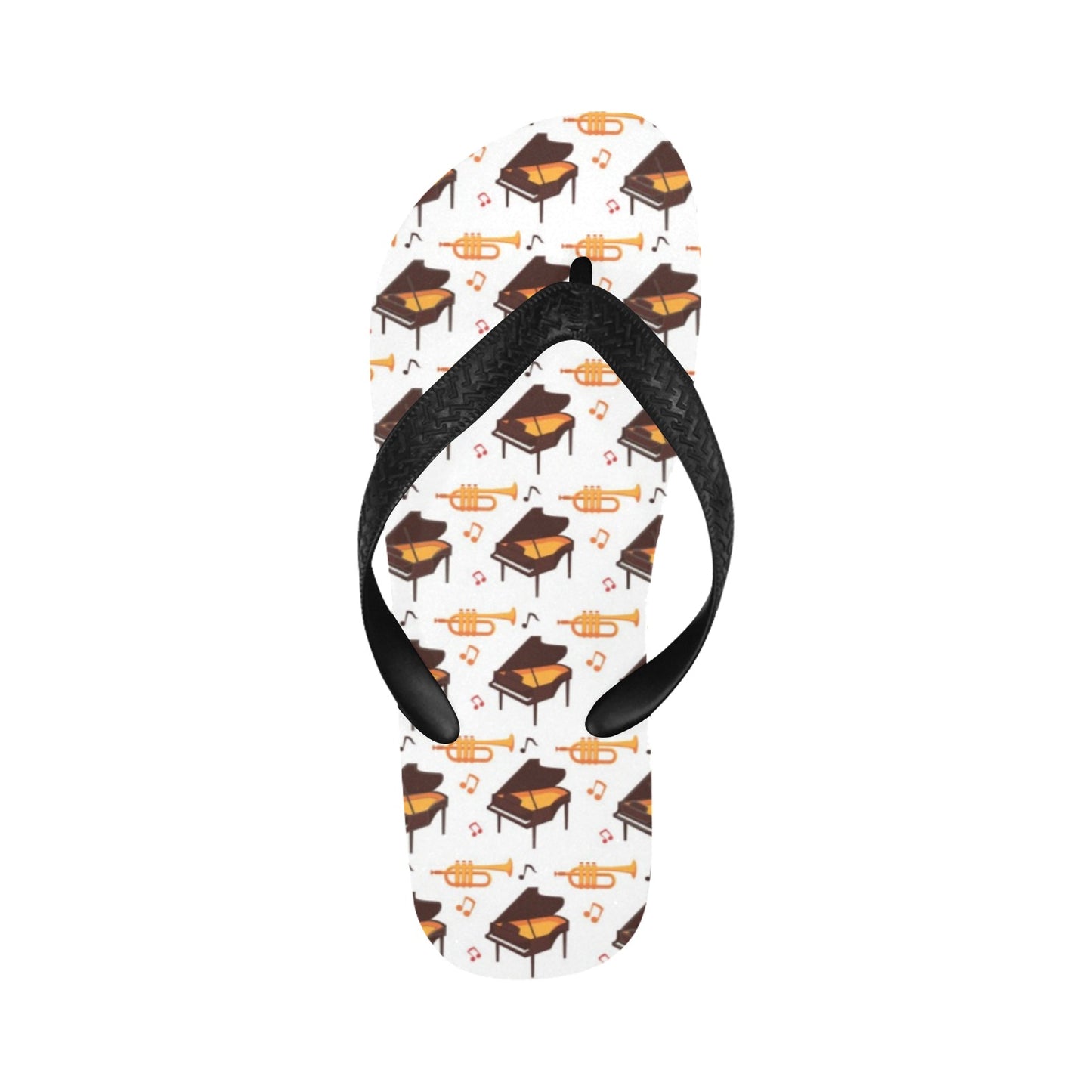 Piano Print Design LKS406 Flip Flops