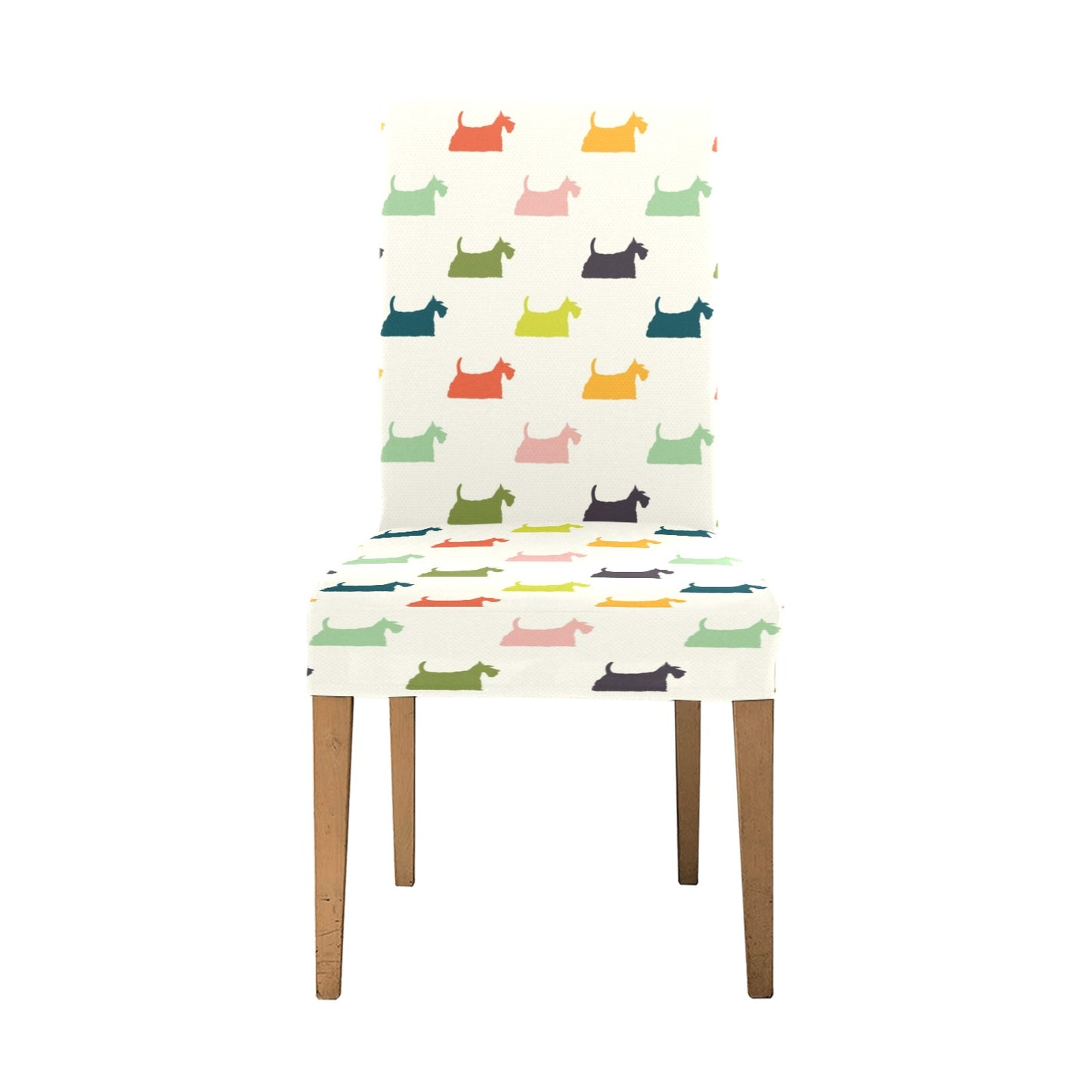 Scottish Terriers Print Design LKS305 Dining Chair Slipcover