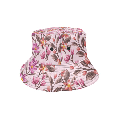 Summer Floral Pattern Print Design SF09 Unisex Bucket Hat