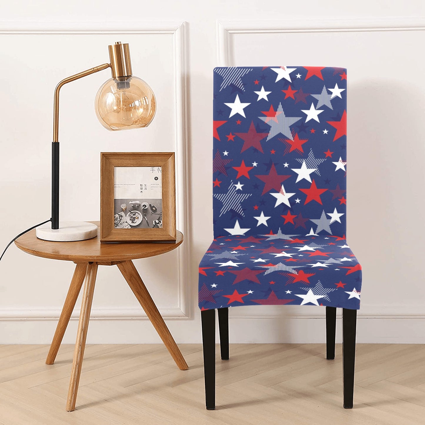 Star Print Design LKS304 Dining Chair Slipcover