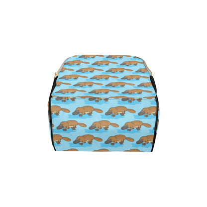 Platypus Pattern Print Design A02 Diaper Bag Backpack