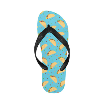 Taco Print Design LKS303 Flip Flops