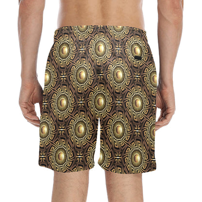 Ancient Greek Print Design LKS3012 Men's Swim Trunks Beach Shorts