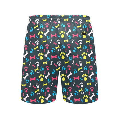 Paw Design Print Men's Swim Trunks Beach Shorts