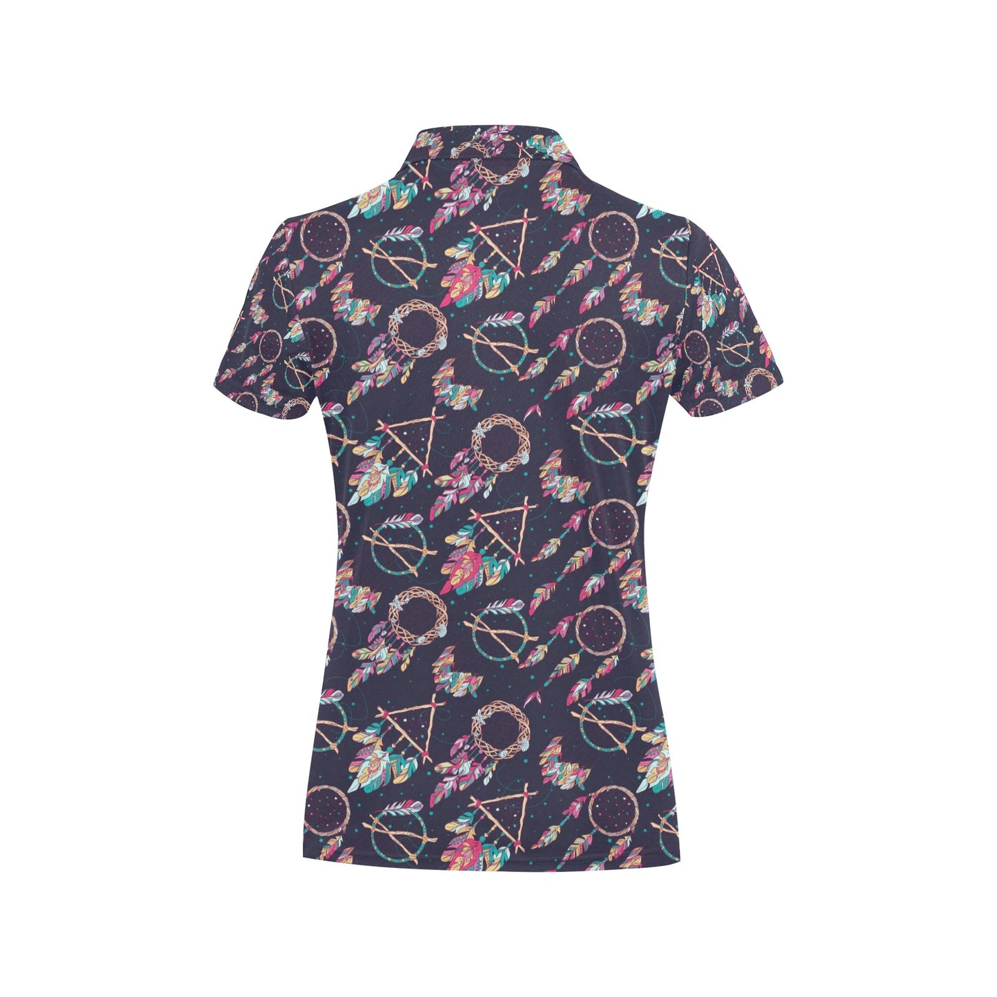 Boho Dream Catcher Colorful Women's Polo Shirt