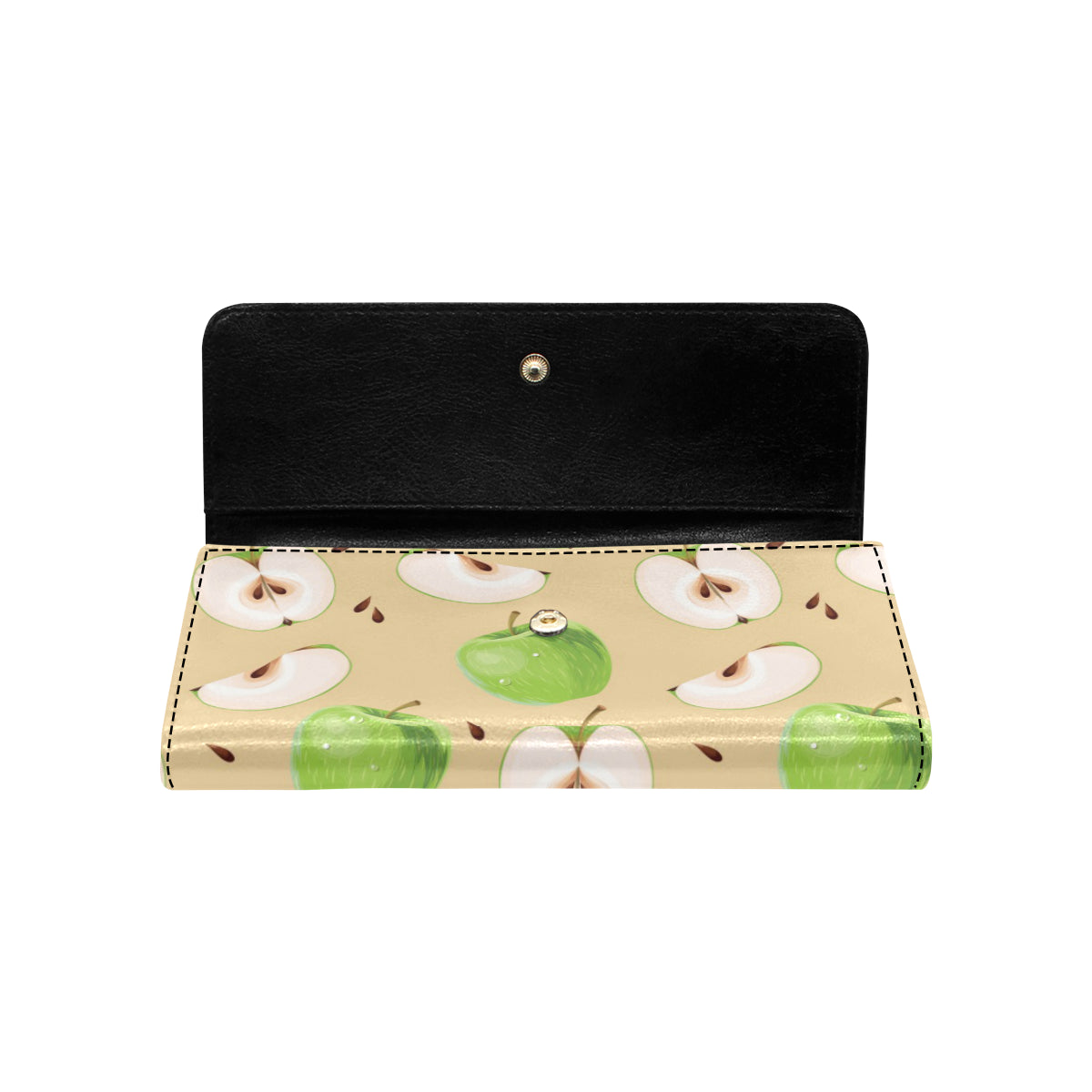 Apple Pattern Print Design AP07 Women's Trifold Wallet