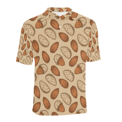 Almond Pattern Print Design 04 Men Polo Shirt