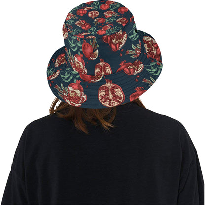 Pomegranate Pattern Print Design PG04 Unisex Bucket Hat