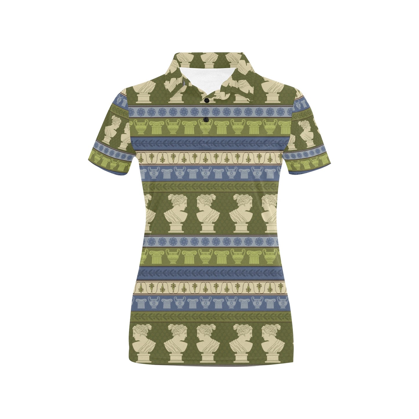 Ancient Greek Statue Print Design LKS301 Women's Polo Shirt
