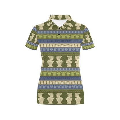 Ancient Greek Statue Print Design LKS301 Women's Polo Shirt
