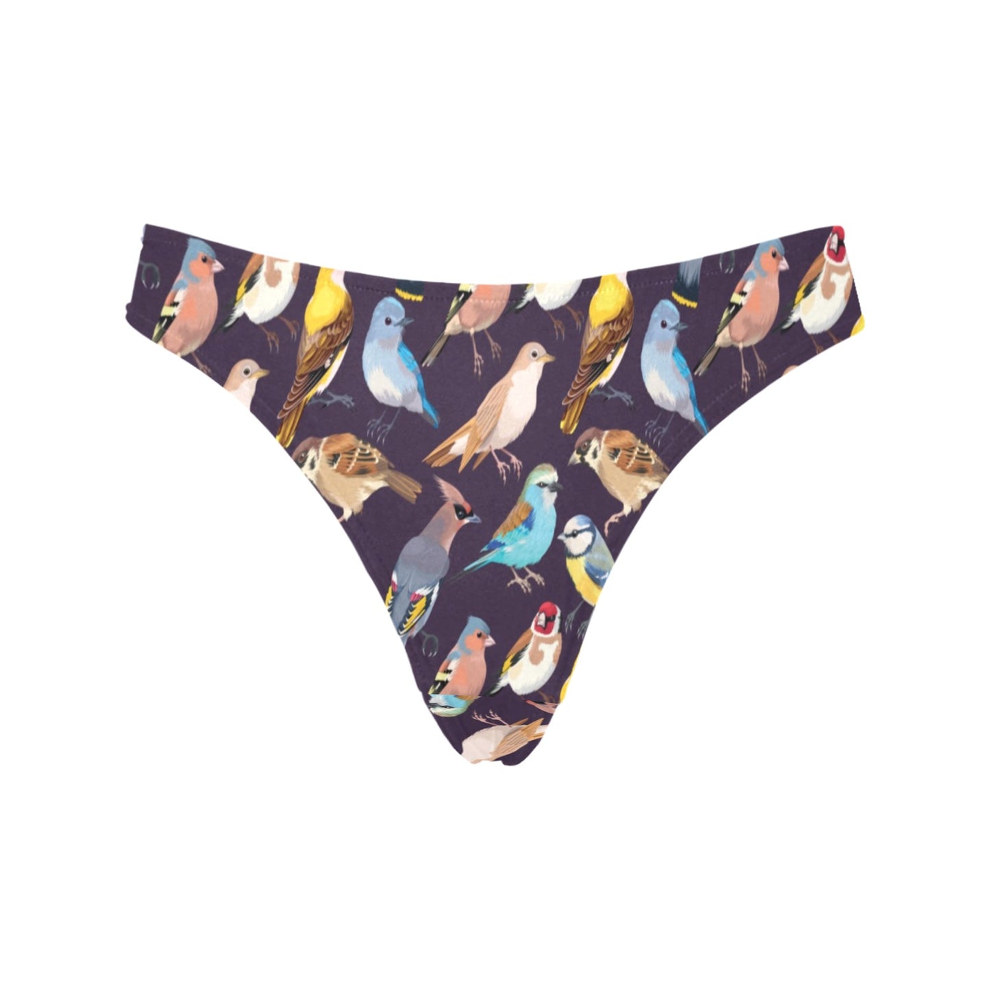 Bird Cute Print Pattern Women's Thongs