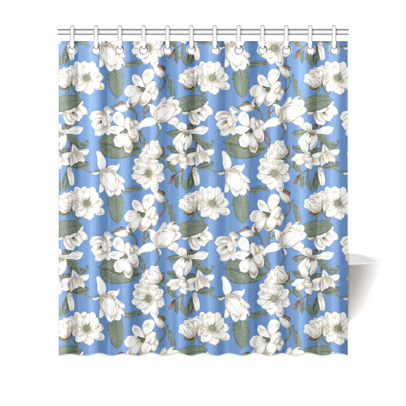 Magnolia Pattern Print Design 01 Shower Curtain