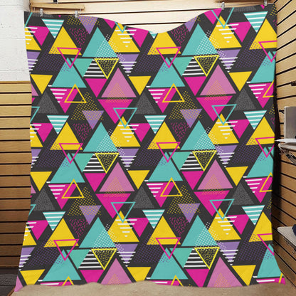 Geometric Colorful Pattern Print Design 02 Premium Quilt