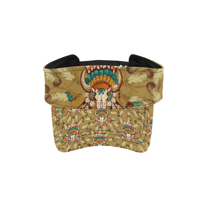 Native Indian Buffalo head Unisex Sun Visor