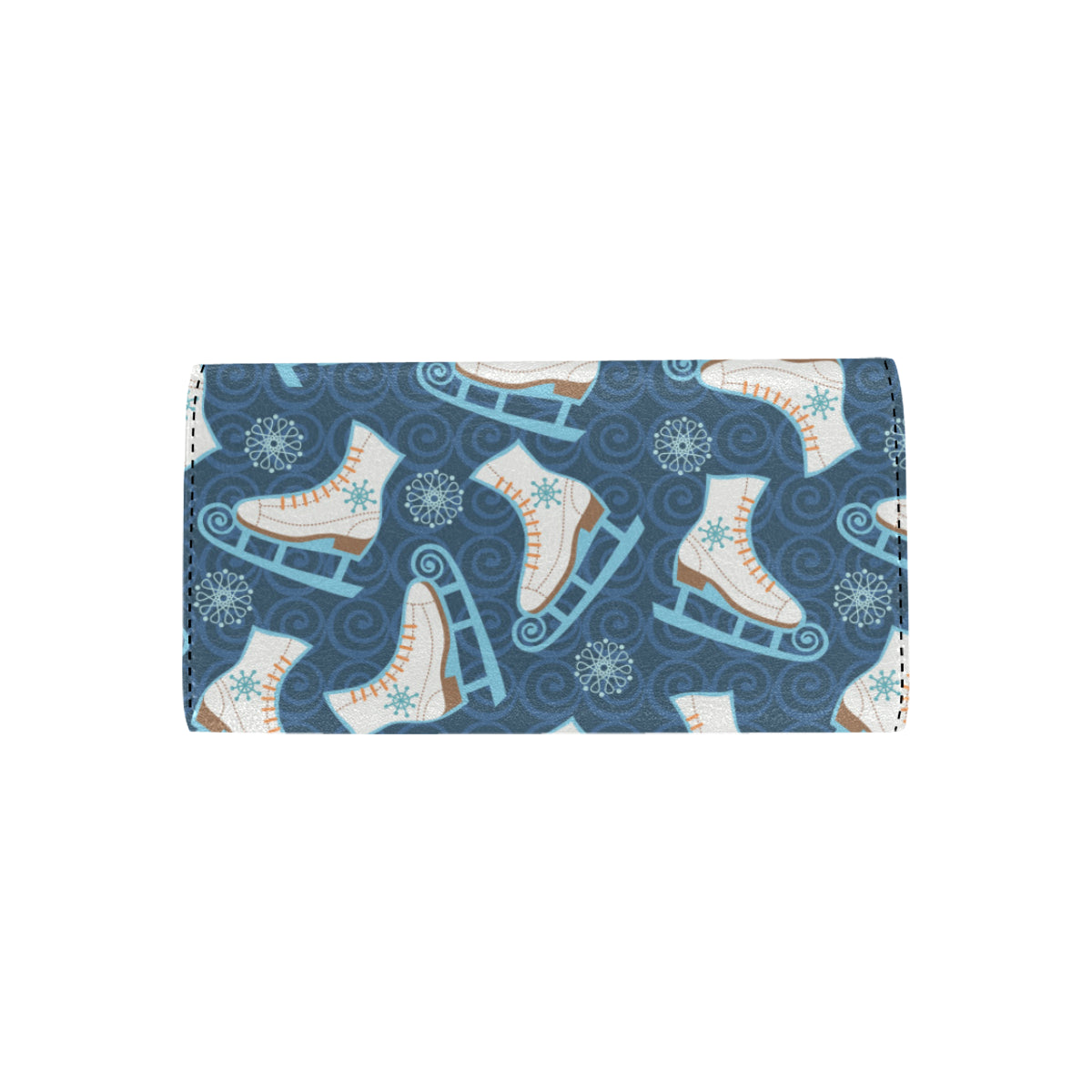 Ice Skate Pattern Print Design 01 Women's Trifold Wallet
