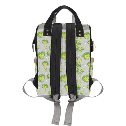 Broccoli Pattern Print Design 03 Diaper Bag Backpack