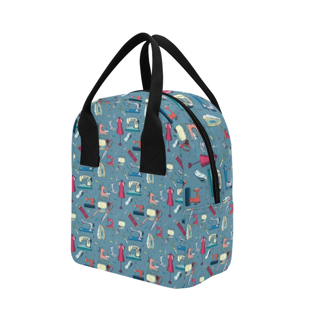 Sewing Equipment Print Design LKS301 Insulated Lunch Bag