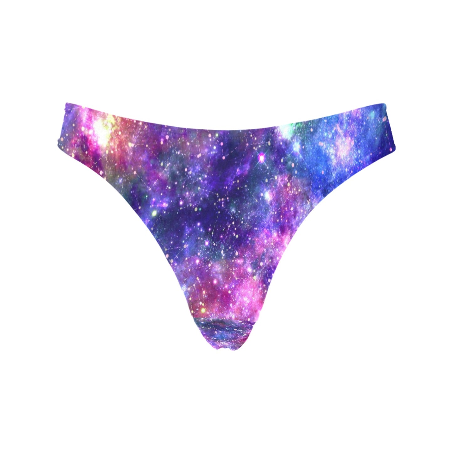 Galaxy Night Stardust Space Print Women's Thongs