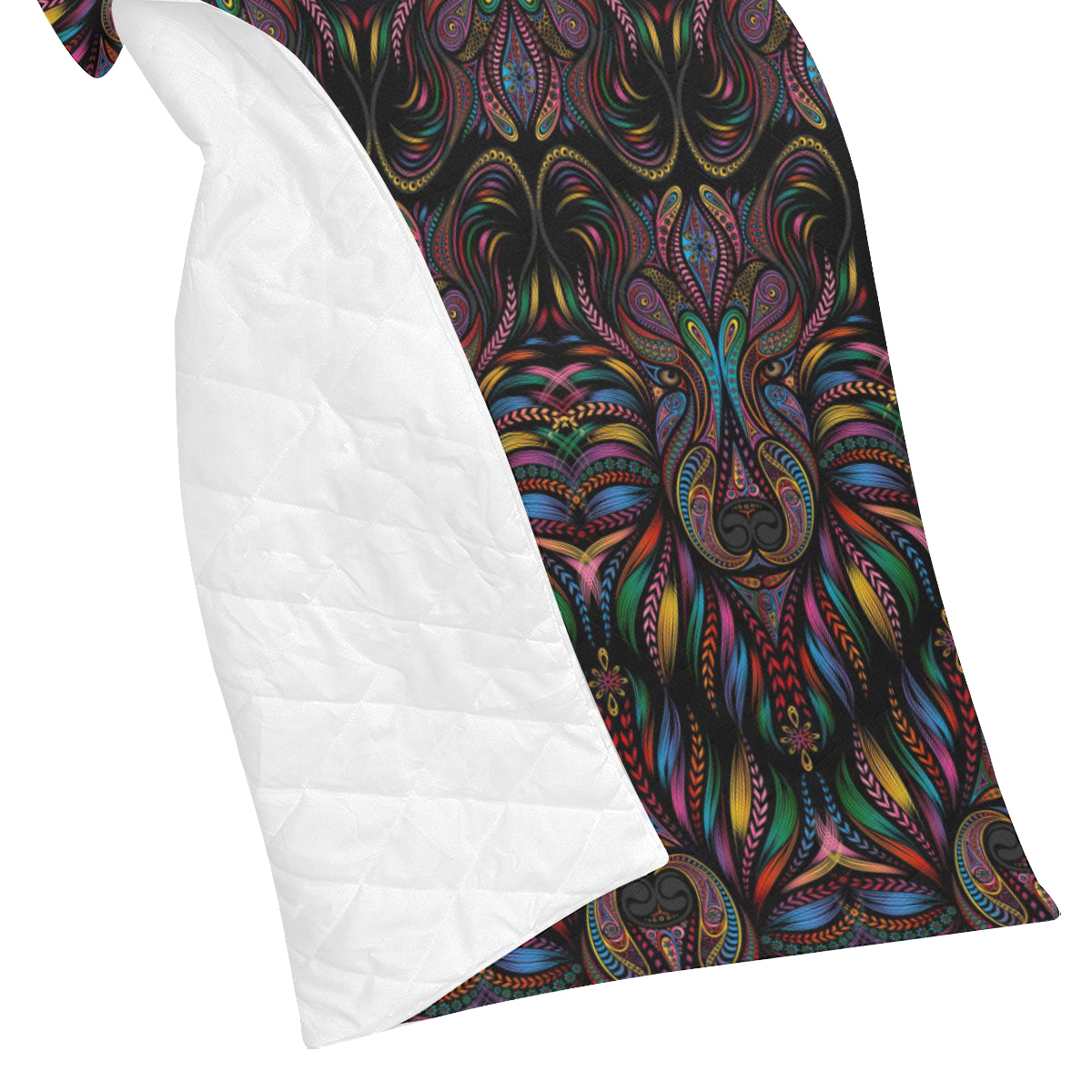 Colorful Art Wolf Premium Quilt