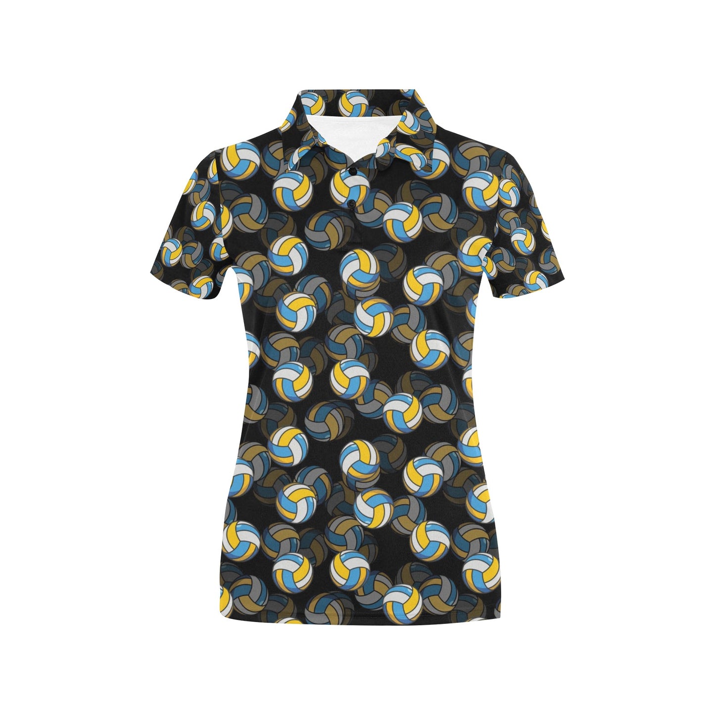 Volleyball Print Design LKS302 Women's Polo Shirt