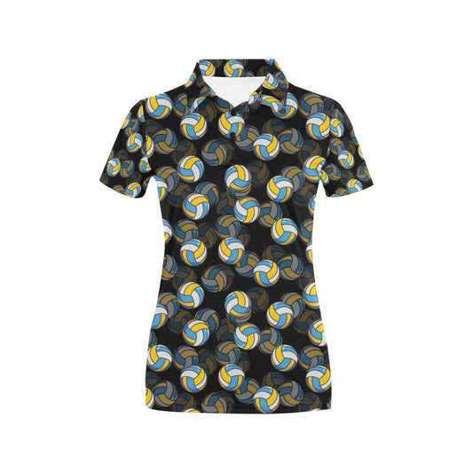 Volleyball Print Design LKS302 Women's Polo Shirt