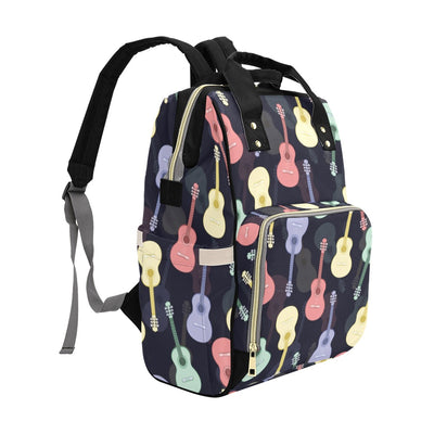 Acoustic Guitar Print Design LKS401 Diaper Bag Backpack