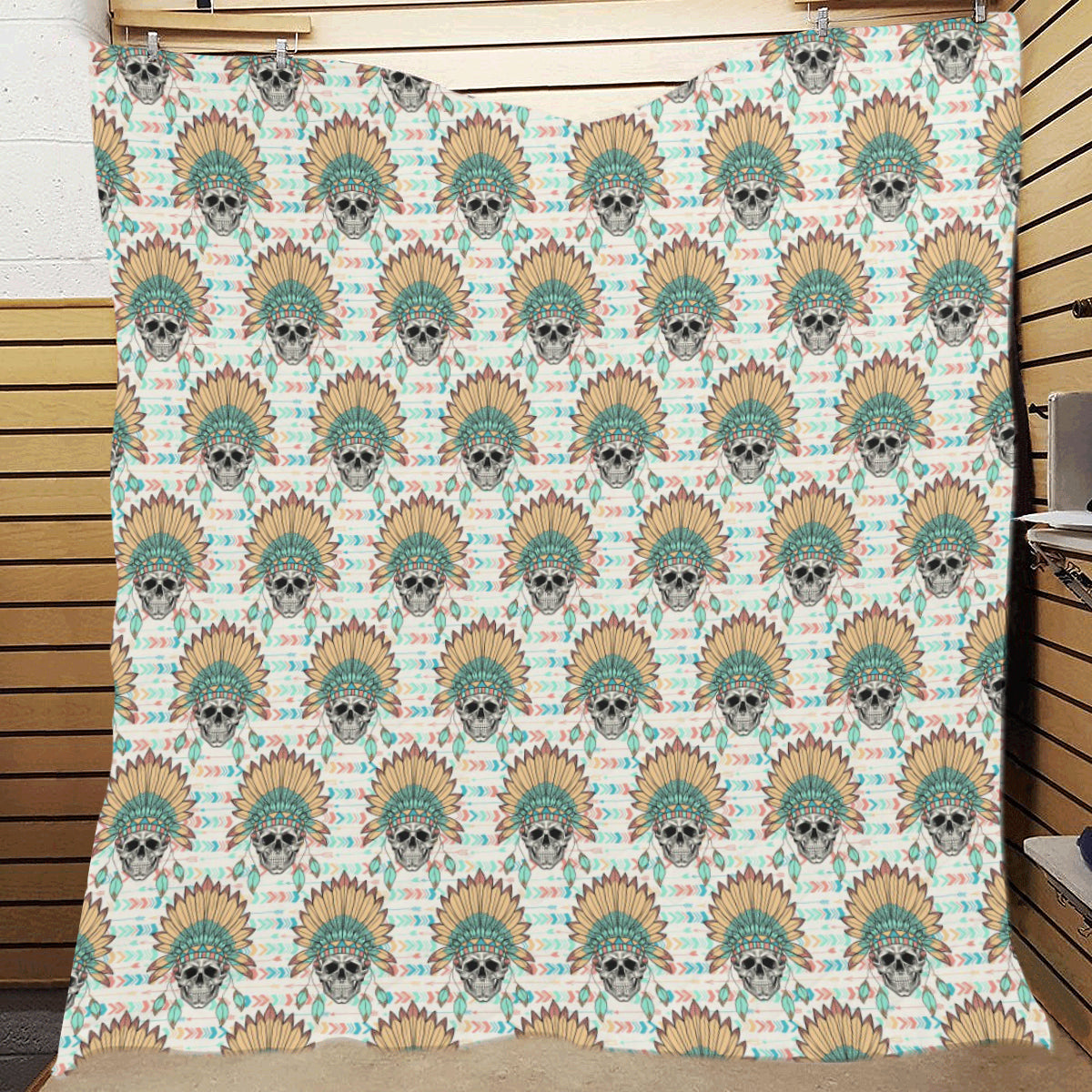 Boho Pattern Print Design 04 Premium Quilt