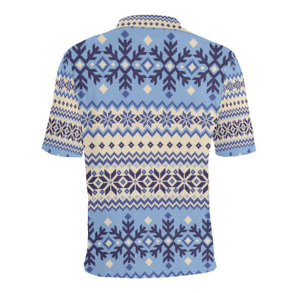 Nordic Pattern Print Design A03 Men Polo Shirt