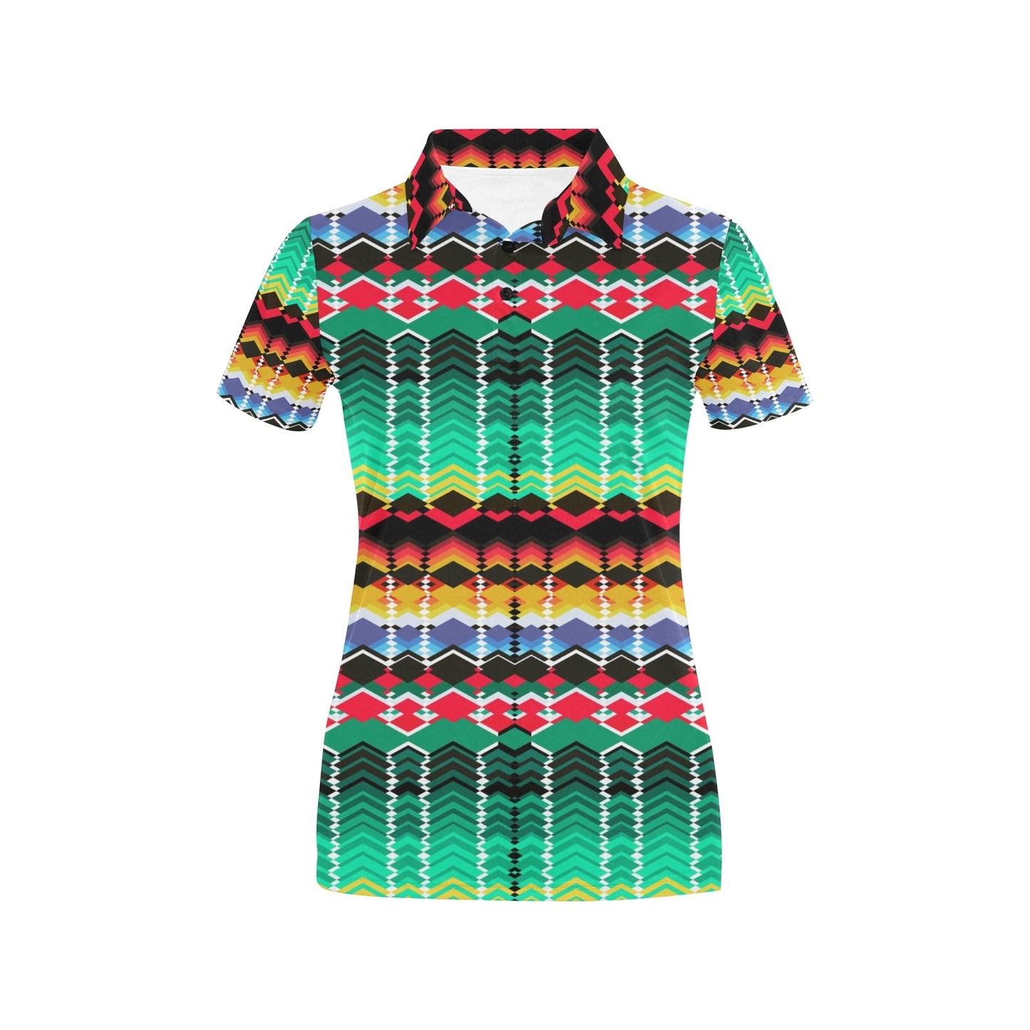 Serape Print Design LKS307 Women's Polo Shirt
