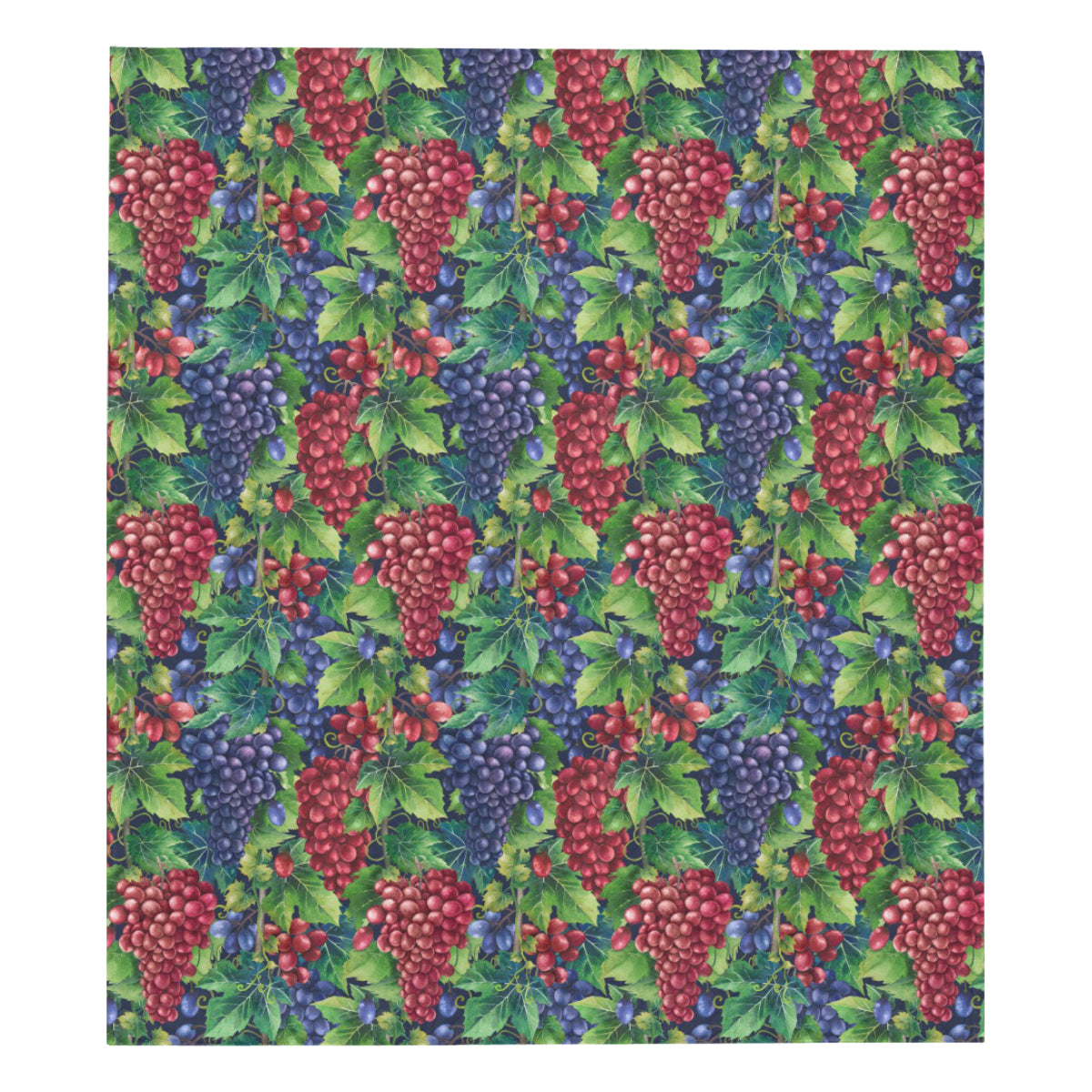 Grape Pattern Print Design GP02 Premium Quilt