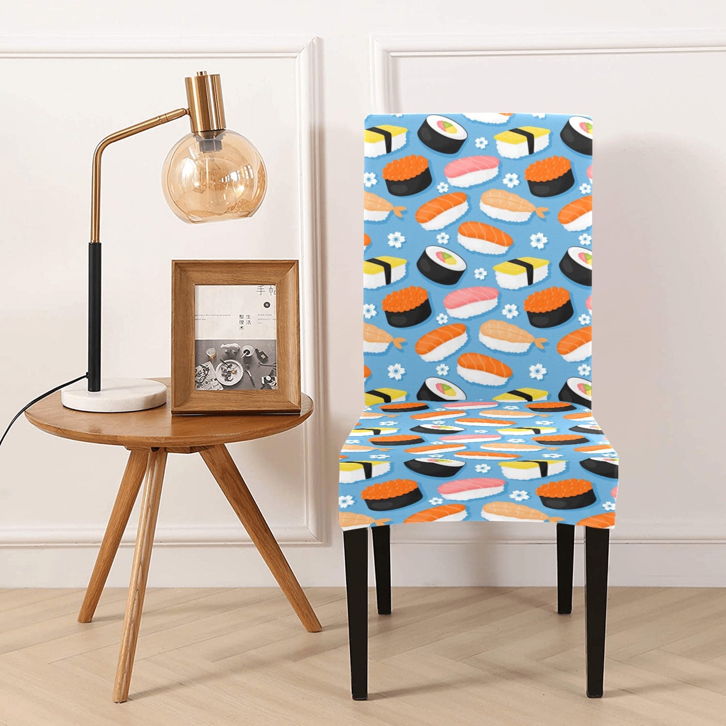 Sushi Print Design LKS304 Dining Chair Slipcover