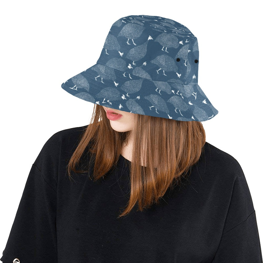 Guinea Fowl Print Design LKS401 Unisex Bucket Hat