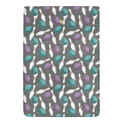 Bowling Pattern Print Design 03 Women's Trifold Wallet