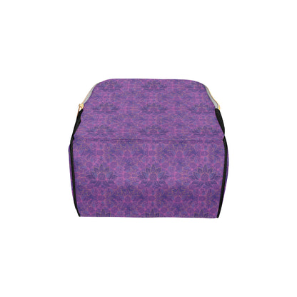 Bohemian Lotus Mandala Style Diaper Bag Backpack