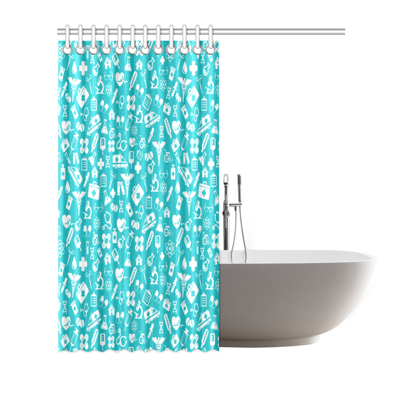 Medical Pattern Print Design 04 Shower Curtain