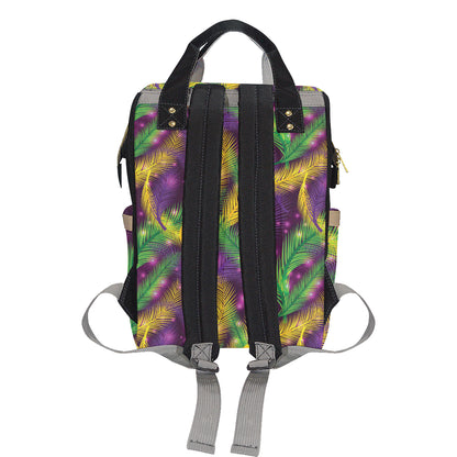 Mardi Gras Pattern Print Design 09 Diaper Bag Backpack