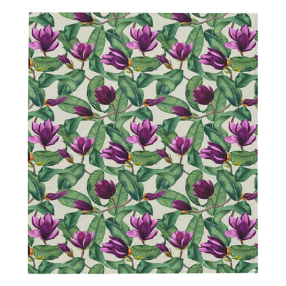 Magnolia Pattern Print Design MAG07 Premium Quilt