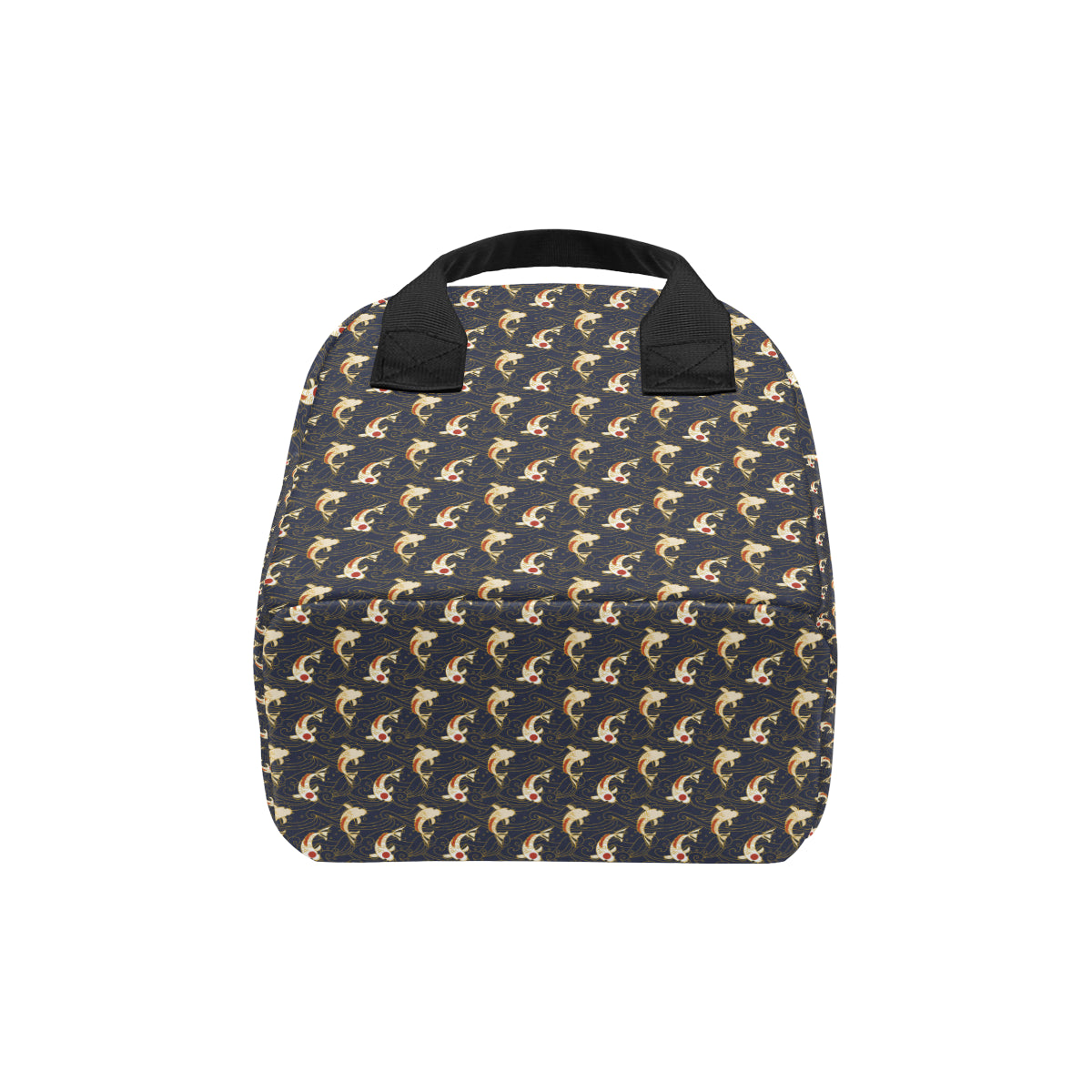 Koi Carp Japanese Design Themed Print Insulated Lunch Bag