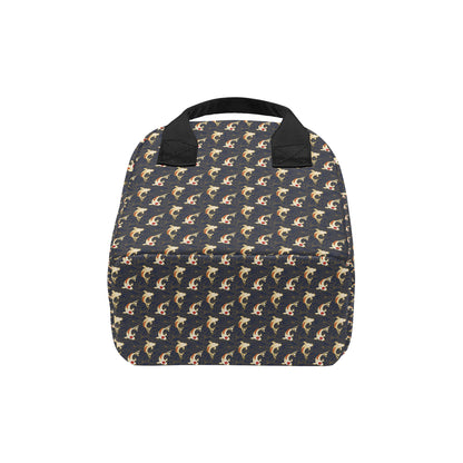 Koi Carp Japanese Design Themed Print Insulated Lunch Bag