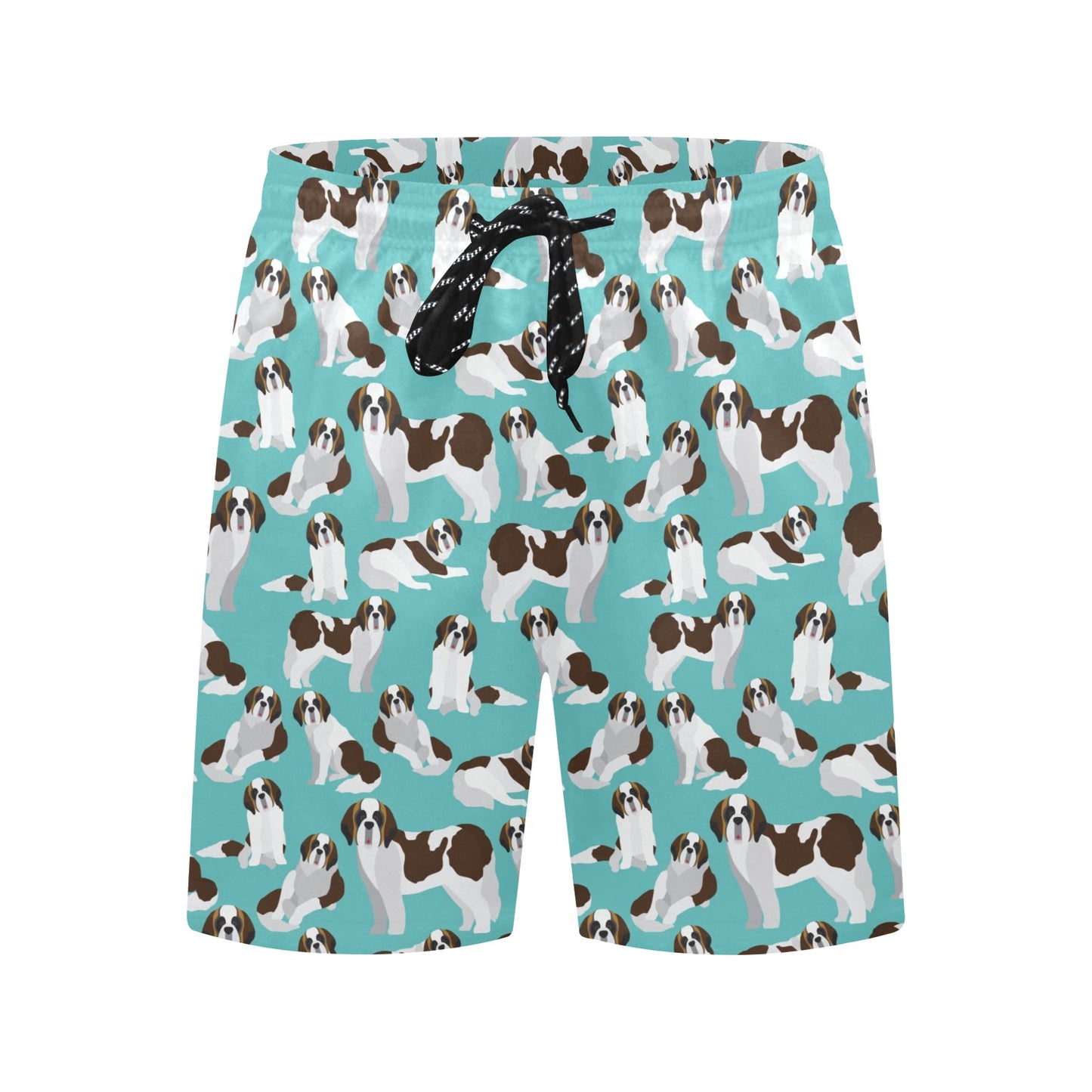 St Bernards Print Design LKS302 Men's Swim Trunks Beach Shorts