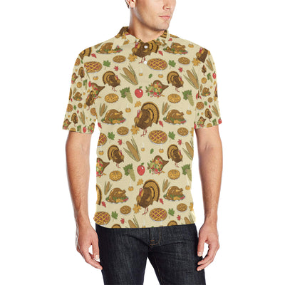 Turkey Pattern Print Design 02 Men Polo Shirt