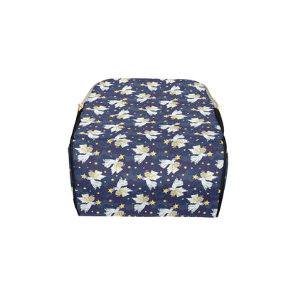 Angel Pattern Print Design 06 Diaper Bag Backpack