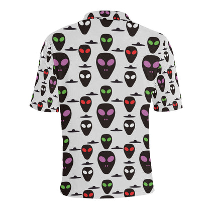 Alien Pattern Print Design 06 Men Polo Shirt