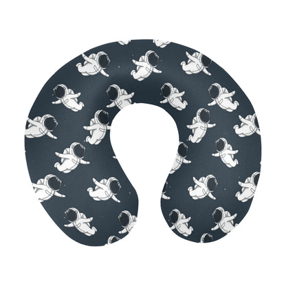 Astronaut Pattern Print Design 02 U-Shaped Travel Neck Pillow