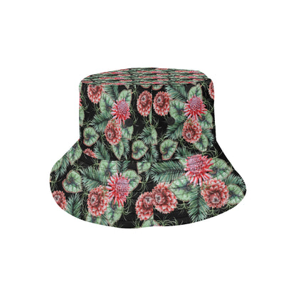 Dahlia Pattern Print Design DH06 Unisex Bucket Hat
