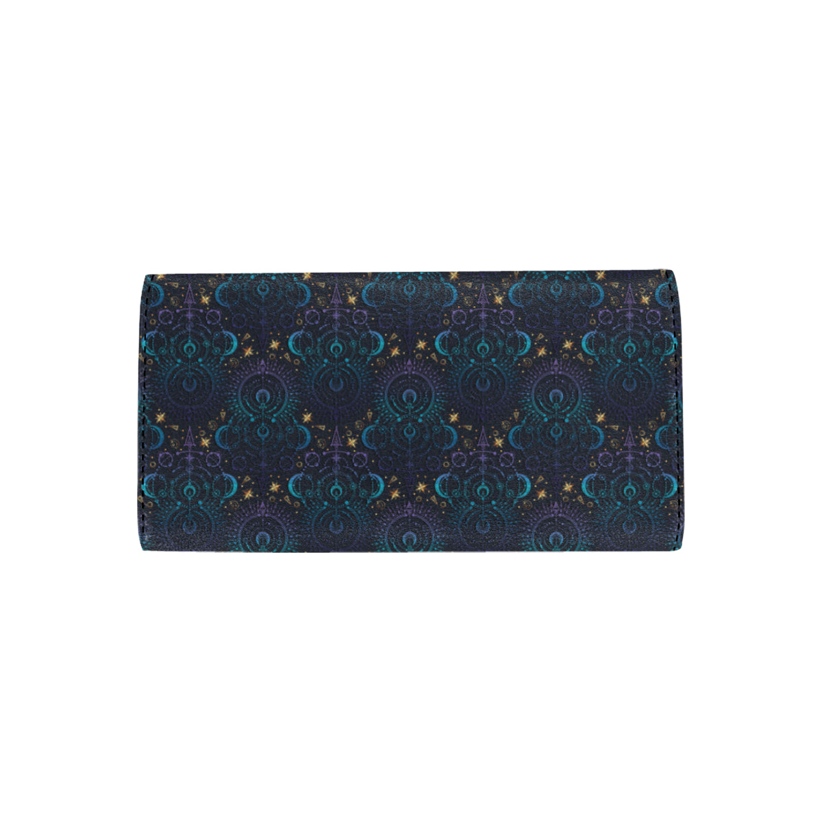Celestial Pattern Print Design 06 Women's Trifold Wallet